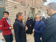 حضور مدیر درمان تامین‌اجتماعی استان کرمان در منزل همکار شهید در حادثه تروریستی کرمان