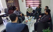نشست مشترک مدیر درمان تامین‌اجتماعی گیلان و سپاه قدس استان