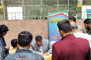 میز خدمت اداره کل تعاون، کار و رفاه اجتماعی خوزستان در آیین عبادی سیاسی نمازجمعه اهواز