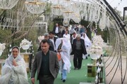 جشن ازدواج آسان ۲۲۰ زوج تحت پوشش بهزیستی بوشهر با حضور رئیس دستگاه قضا