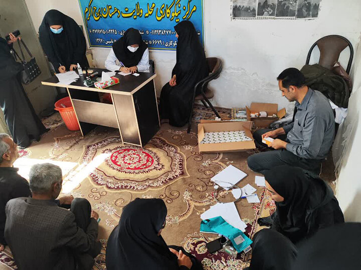 برپایی اردوی جهادی مدیریت درمان تامین اجتماعی کرمان در روستای دهنو بهزادی 