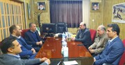 دیدار مدیرکل ارتباطات و نظارت مردمی سازمان تامین‌اجتماعی با مدیر درمان استان مازندران