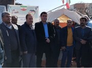 برپایی ایستگاه سلامت مدیریت درمان تامین‌اجتماعی استان کردستان در مسیر راهپیمایی ۲۲ بهمن
