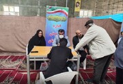 حضور مدیرکل بهزیستی خوزستان در میزخدمت مصلای اهواز