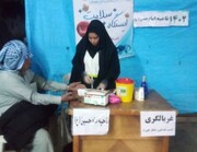 برپایی ایستگاه سلامت مدیریت درمان تامین اجتماعی خوزستان در شهرک رزمندگان اهواز