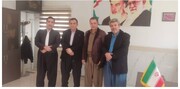 برگزاری نشست تعاملی رئیس تامین‌اجتماعی شعبه جوانرود با رئیس بنیاد شهید