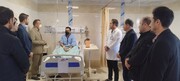 عیادت فرماندار شهرستان پارس آباد از بیماران بستری در بیمارستان تامین‌اجتماعی ارس