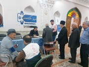برپایی میزخدمت مدیریت درمان و اداره کل تامین اجتماعی استان اردبیل در مصلی شهر