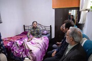 عیادت مدیران بیمه و درمان تامین اجتماعی خراسان جنوبی از کارگران از کارافتاده