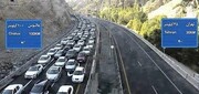 ترافیک سنگین در آزادراه تهران- شمال