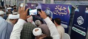 برپایی میزخدمت جهادی تامین‌اجتماعی قم در نماز جمعه