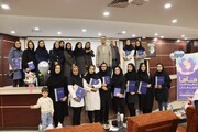 برگزاری مراسم تجلیل از کارشناسان مامایی در بیمارستان تامین اجتماعی امام حسین (ع) زنجان
