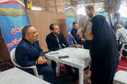 برگزاری میز خدمت اداره کل تامین اجتماعی استان خوزستان در مصلی اهواز