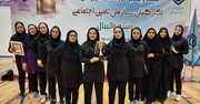 کاپ اخلاق برای تیم والیبال زنان مدیریت درمان تامین اجتماعی بوشهر