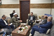 دیدار مدیران کل بخش‌های بیمه‌ای و درمانی تامین‌اجتماعی خوزستان با مدیرکل اوقاف و امور خیریه استان