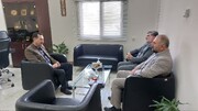 دیدار عضو شورای شهر رشت با مدیر درمان تامین اجتماعی گیلان