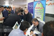 برپایی میزخدمت در مصلی های نمازجمعه خراسان جنوبی در هفته تأمین اجتماعی